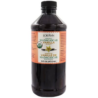 Organic Madagascar Vanilla Extract - 4 oz. - 16 oz. - 1 Gallon - 5 Gallons