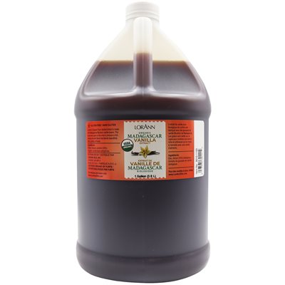 Extrait de vanille bio de Madagascar - 118 ml - 473 ml - 3,8 litres - 18,9 litres