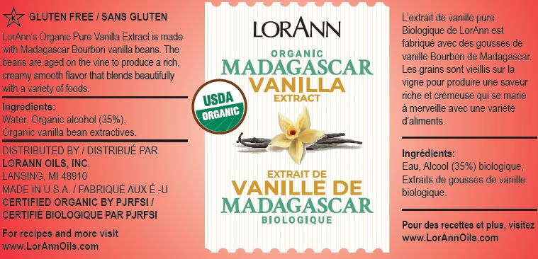 Organic Madagascar Vanilla Extract - 16 oz. - 1 Gallon - 5 Gallons