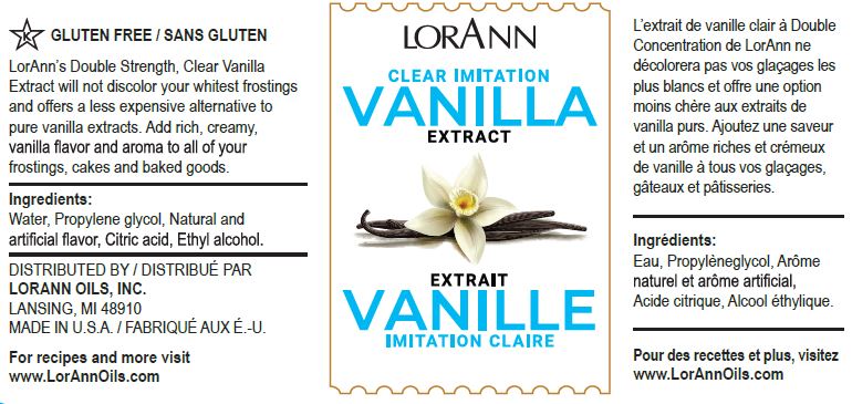 Clear Vanilla Extract (Imitation) - 4 oz. - 16 oz. - 1 Gallon - 5 Gallons