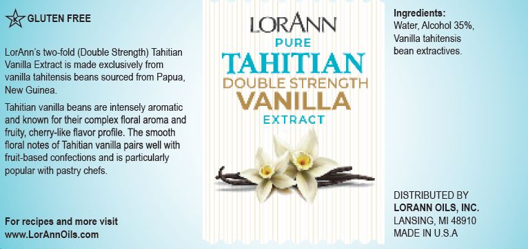 Tahitian Double Strength Vanilla Extract - 4 oz. - 16 oz. - 1 Gallon - 5 Gallons
