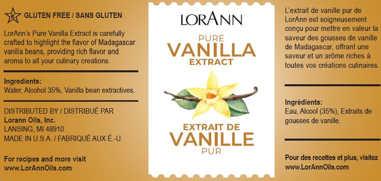 Pure Vanilla Extract - 4 oz. - 16 oz. - 1 Gallon - 5 Gallons