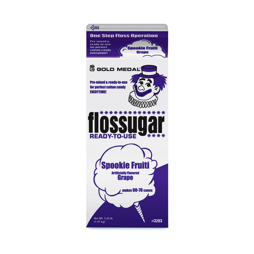 Spookie Fruiti (Grape) Cotton Candy Flossugar  | Cotton Candy Supplies Canada | 6 x 3.25lbs per case