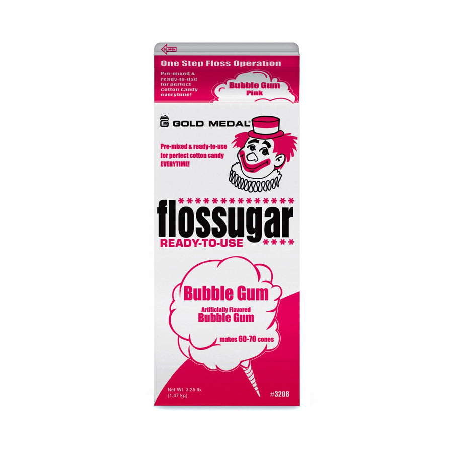 Bubble Gum (Bubble Gum) Cotton Candy Flossugar  | Cotton Candy Supplies Canada | 6 x 3.25lbs per case