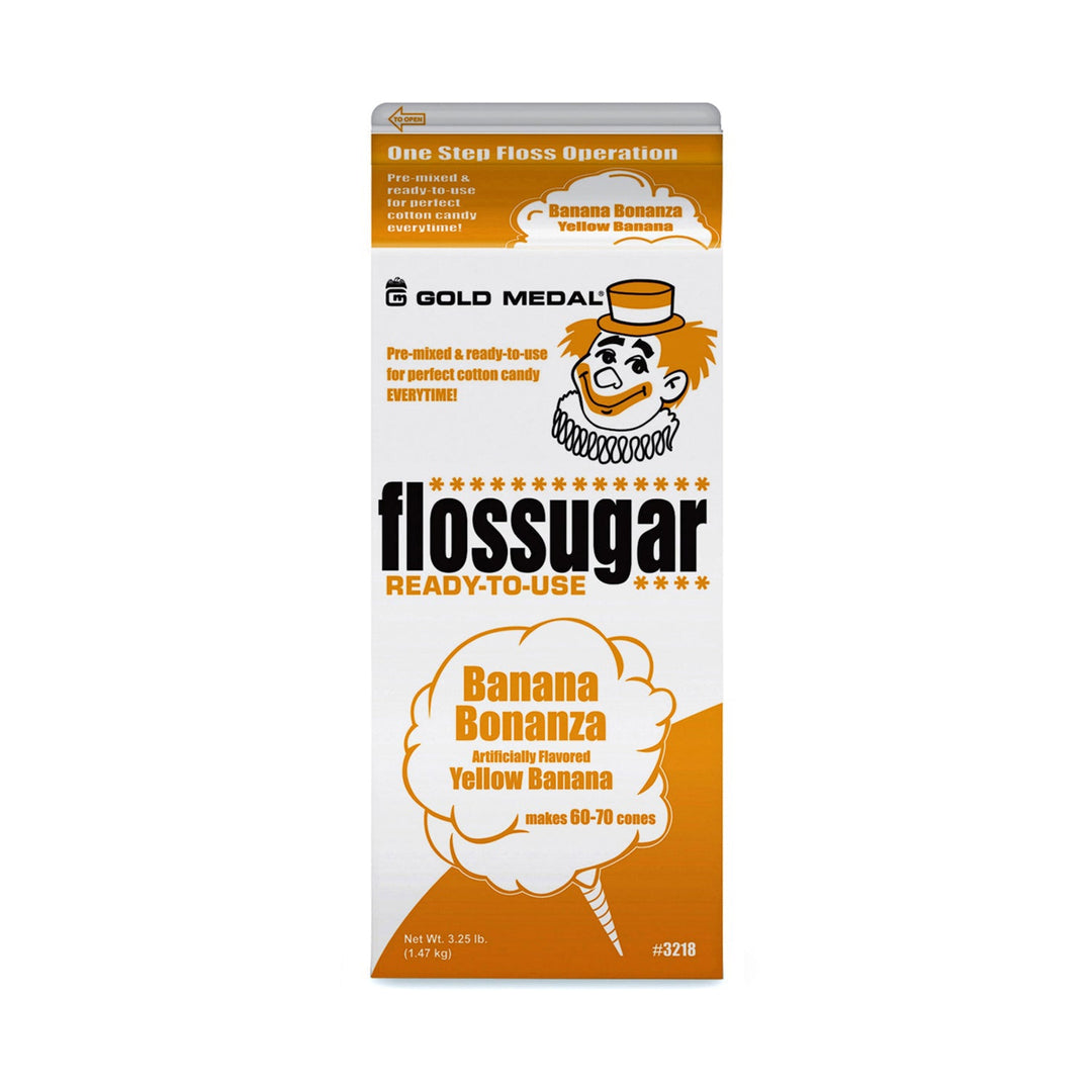 Banana Bonanza (Banana) Cotton Candy Flossugar  | Cotton Candy Supplies Canada | 6 x 3.25lbs per case