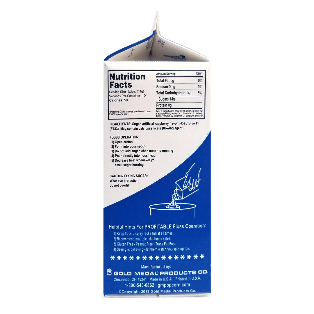 Top Selling Boo Blue/Silly Nilly Cotton Candy Flossugar Combo Pack  | Cotton Candy Supplies Canada | 6 x 3.25lbs per case