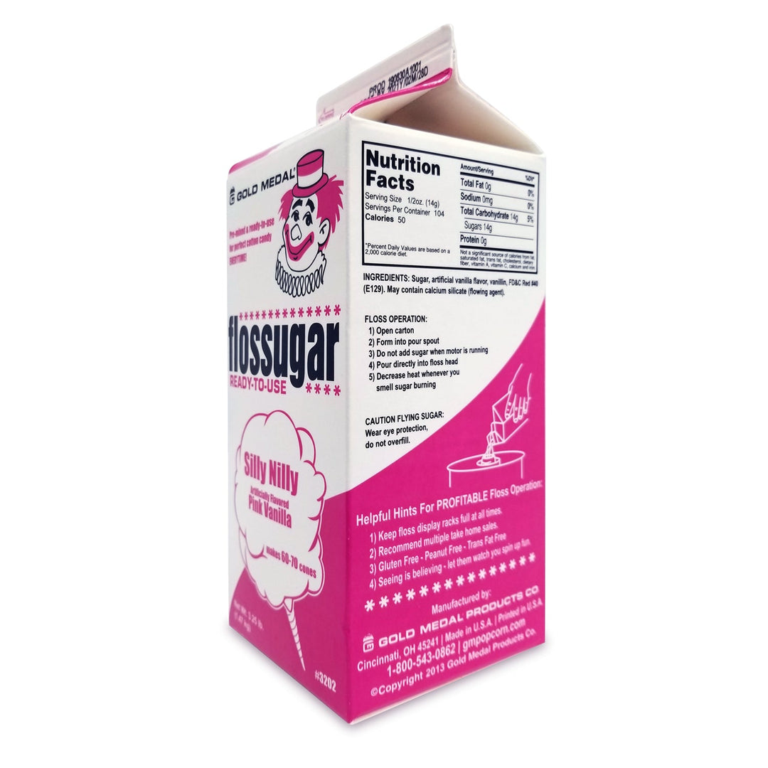#1 Supplier Boo Blue/Silly Nilly Cotton Candy Flossugar Combo Pack  | Cotton Candy Supplies Canada | 6 x 3.25lbs per case