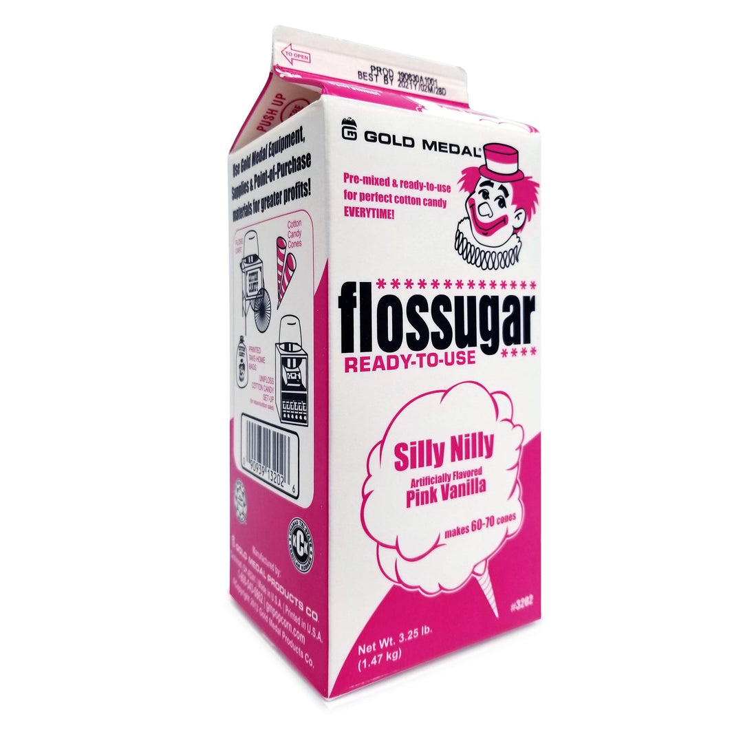 Pink Vanilla Boo Blue/Silly Nilly Cotton Candy Flossugar Combo Pack  | Cotton Candy Supplies Canada | 6 x 3.25lbs per case