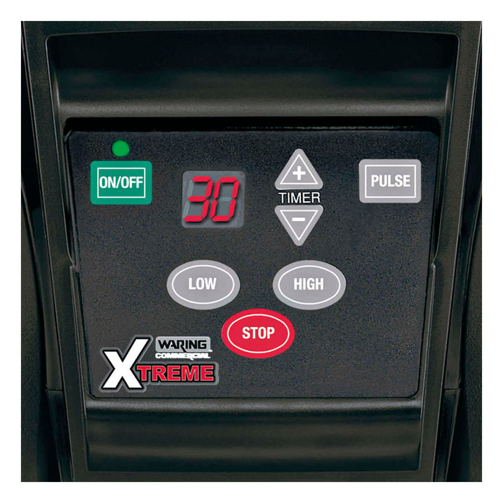 Waring Commercial MX1100XTXP Mélangeur robuste avec clavier électronique, minuterie et pot empilable en copolyester de 48 oz