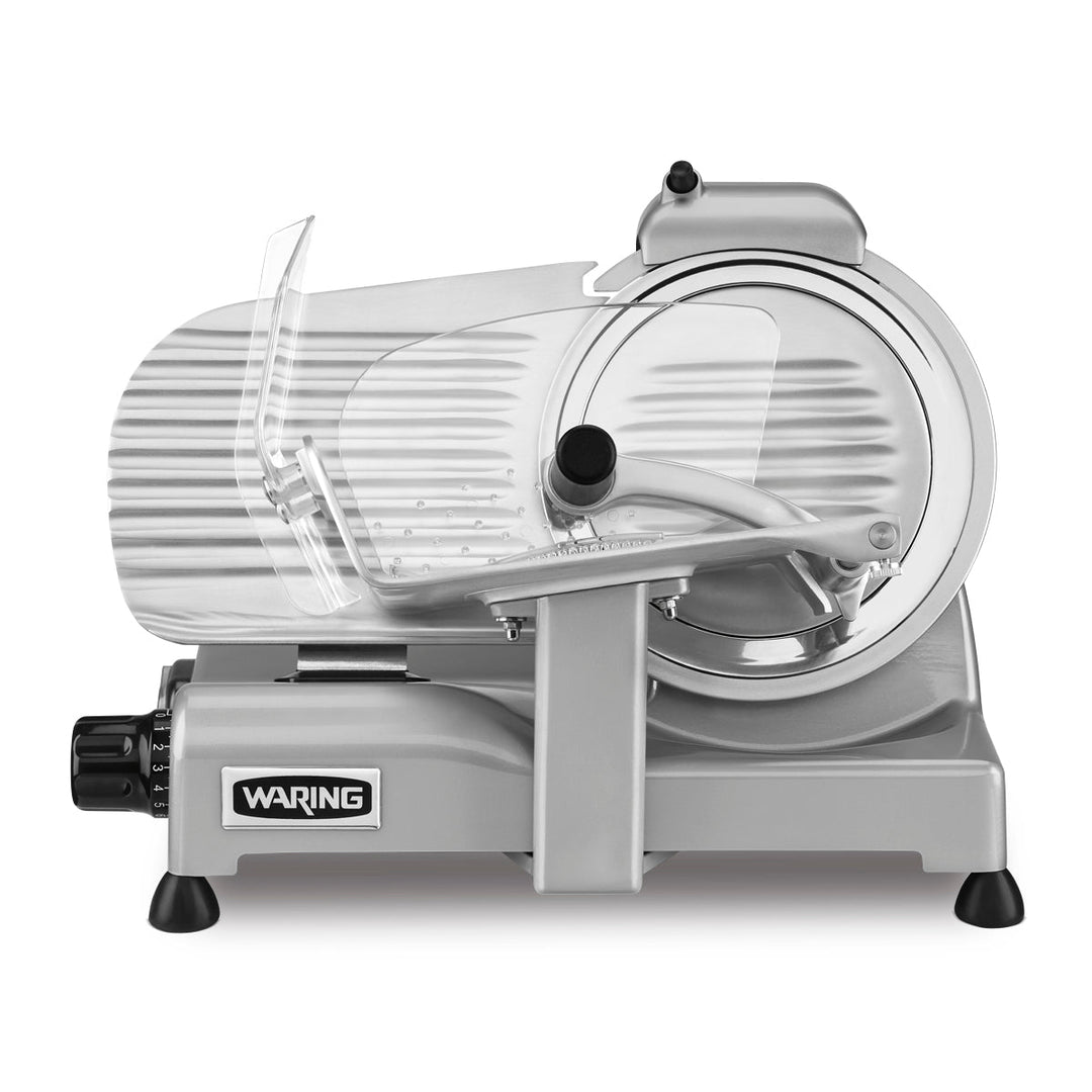 WCS220SV Medium-Duty Silver 8.5" Professional Food Slicer by Waring Commercial
