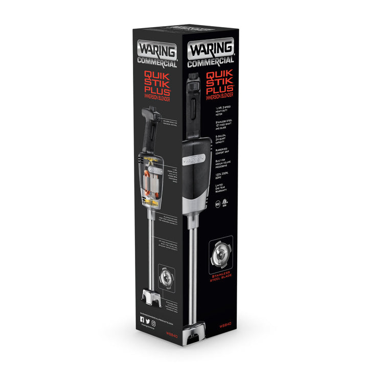 WSB40 - 10" Medium-Duty "Quick Stik Plus" Immersion Blender by Waring Commercial