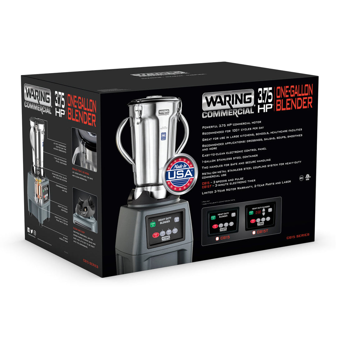 Mélangeur alimentaire robuste CB15 d'un gallon par Waring Commercial