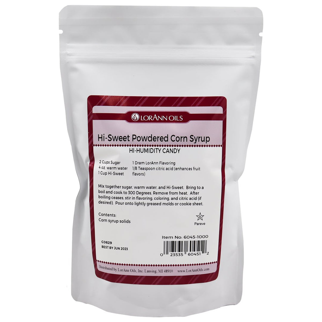 Sirop de maïs en poudre Hi-Sweet - Ingrédients de spécialité - 1 lb. 16 oz. Sac