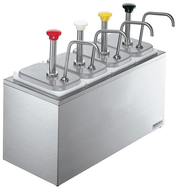 Station de service | (4) Bocaux et pompes en acier inoxydable