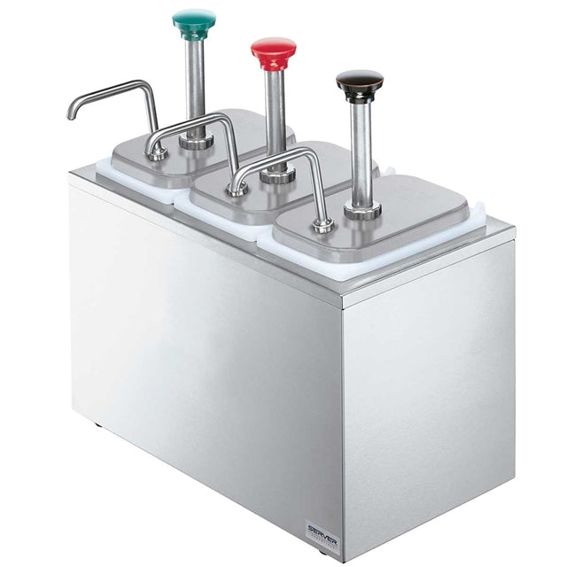 Station de service | (3) Bocaux et pompes en acier inoxydable