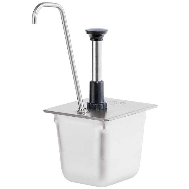 Pompe 1/6 cuve, bec haut, acier inoxydable