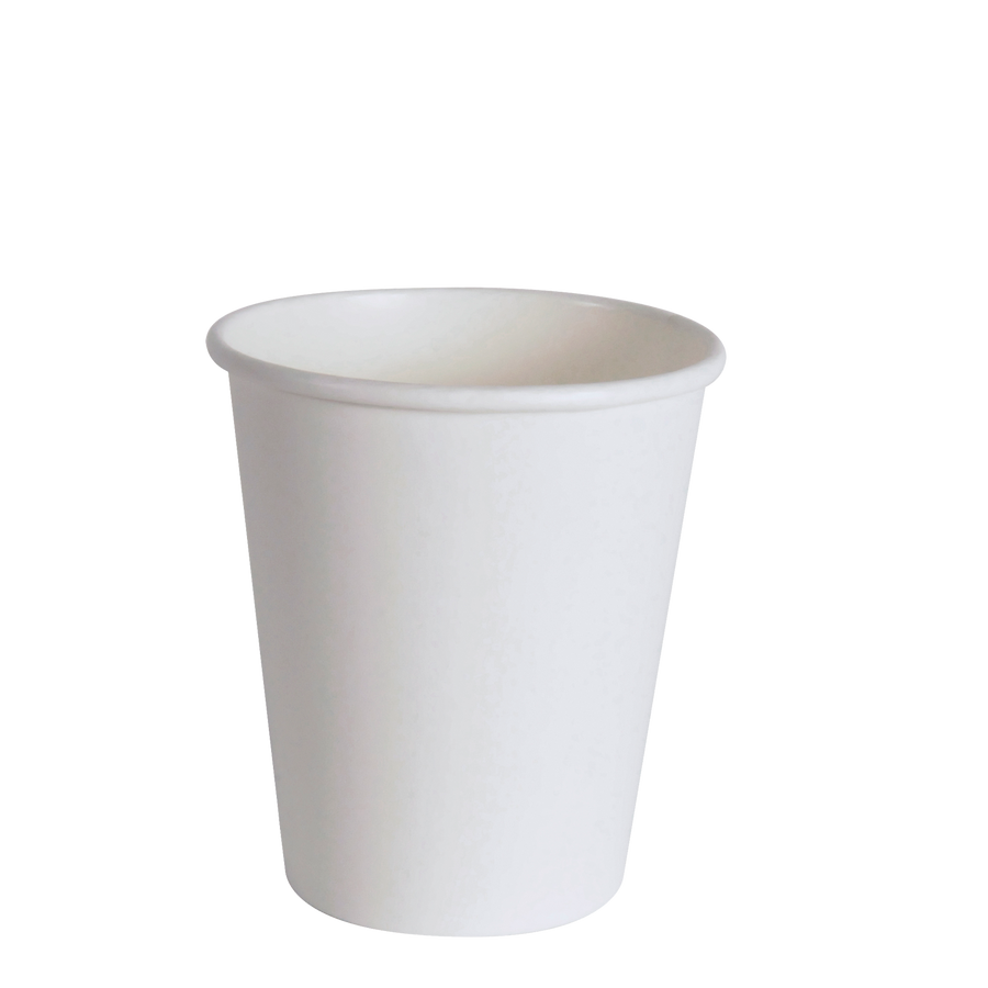 8 oz White Hot Drinks Paper Cups (1000 cups)