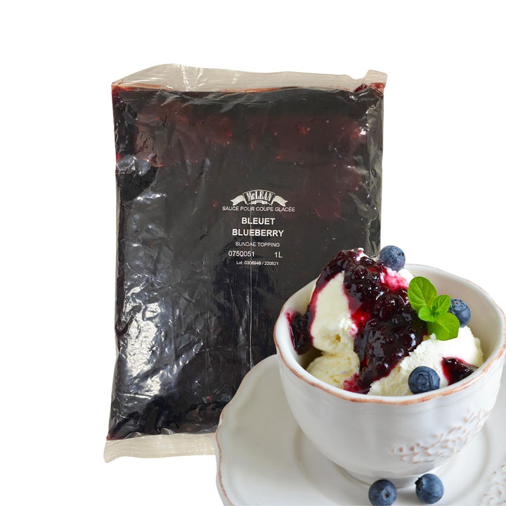 Garniture pour sundae aux bleuets - 5X1L/CS - par McLean Canada