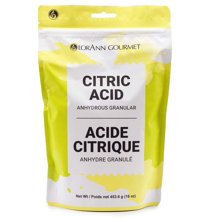 Citric Acid (Anhydrous Granular) - Specialty Ingredients - 16 oz. Bag