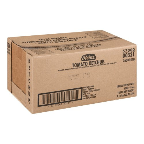 Ketchup - Heinz - Single Serve - 1000 x 8ml/Case - Foodservice Canada