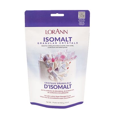 Isomalt Granular Crystals - Bakery Specialty Ingredients - 1 lb. Bag