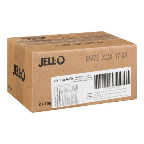 Strawberry - JELL-O Gelatin - Jelly Powder - Dessert Mix - 2 x 1kg/Case - Canadian Supplier