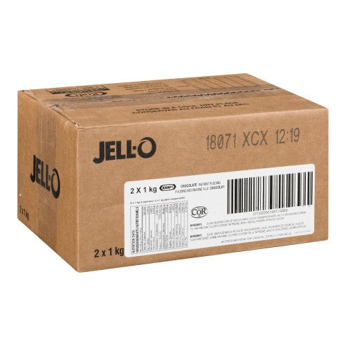 Chocolate - JELL-O Instant - Pudding Powder - Dessert Mix - 2 x 1kg/Case - Canada