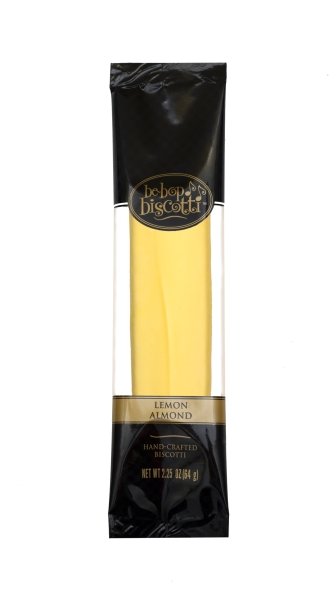 Lemon Almond - Case of 5 x 12 Individually Wrapped 2.25 oz Biscotti (60 Biscotties per case)