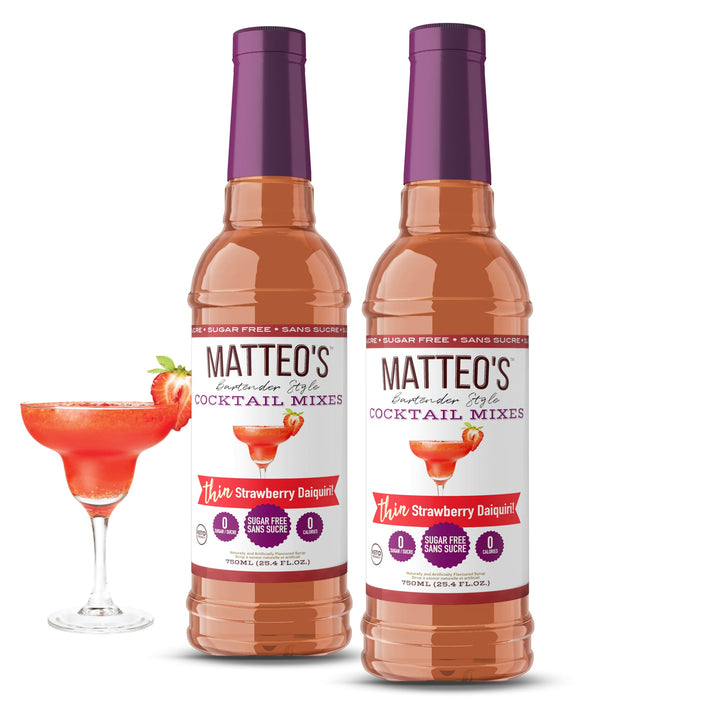 Two bottles of Sugar Free Cocktail Mixes - Strawberry Daiquiri