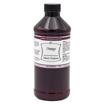 Orange (Natural) Bakery Emulsion - 16 oz. - Bakery Emulsions Canada