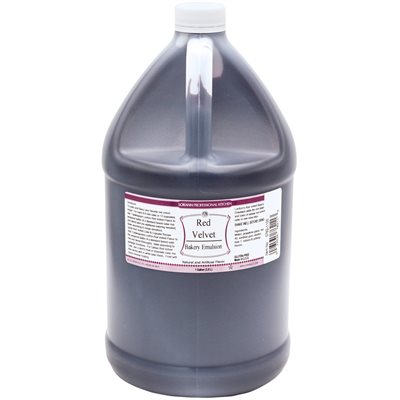 Émulsion de boulangerie Red Velvet - 16 oz. - 1 gallon - 5 gallons