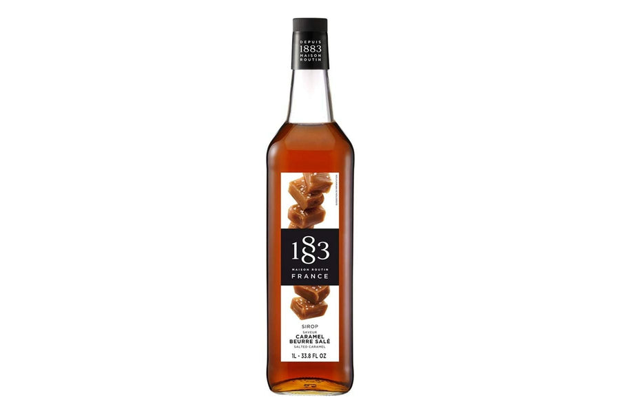1883 Maison Routin Premium Syrup - 6 x 1L Pet-Plastic Bottles  - Salted Caramel