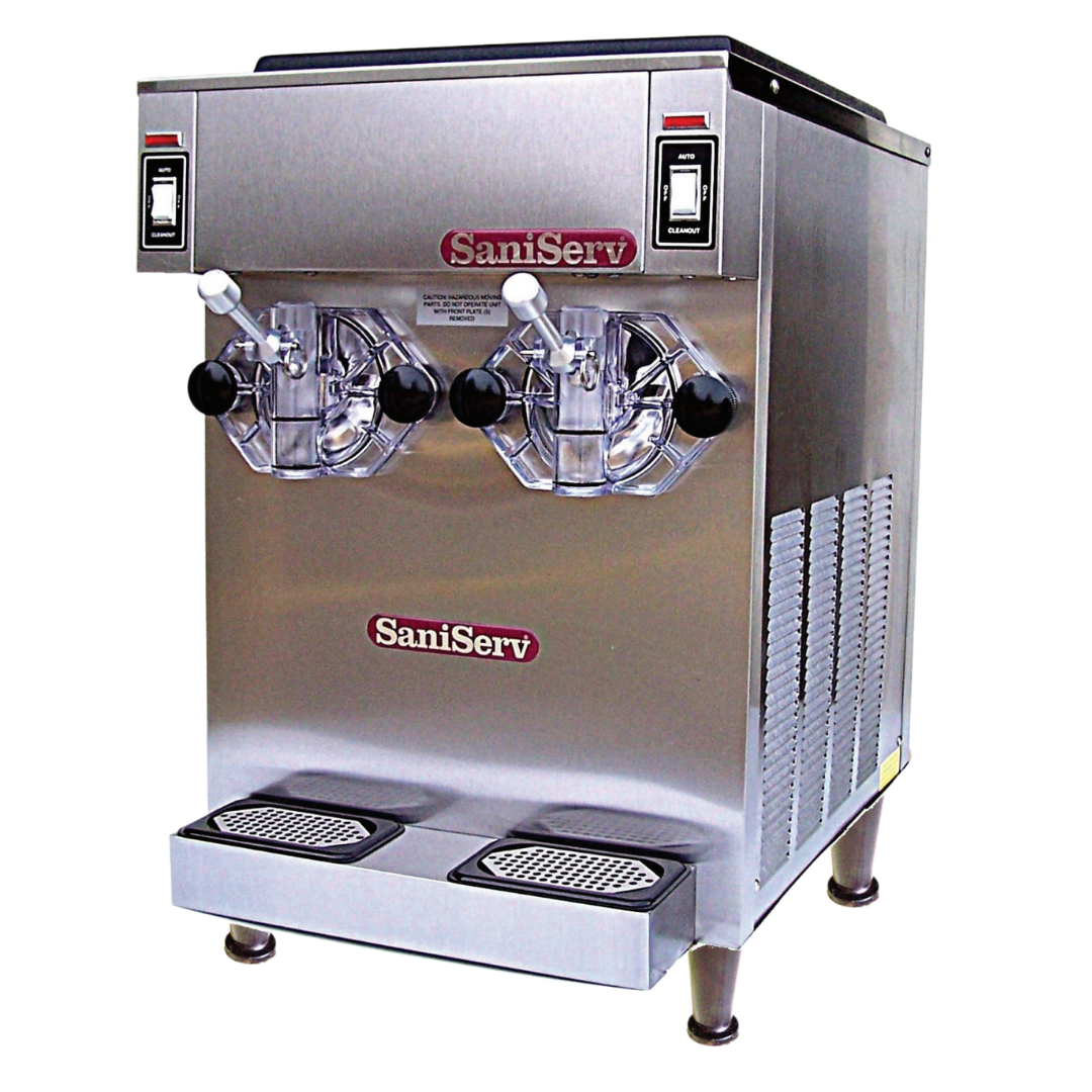 SaniServ 791 - 14 Qts - Twin Flavour Counter Top Frozen Beverage Machine - 10 Gallons Hour (per side)