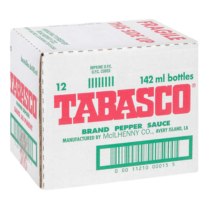 Original Red Pepper Sauce- Hot Sauce - Tabasco - 12 x 142ml/Case