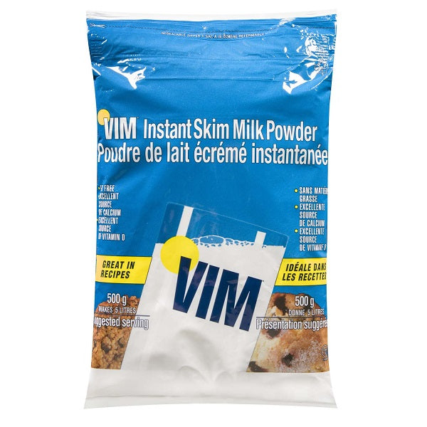Instant Skim Milk Powder - Vim - 12 x 500 grams / Case