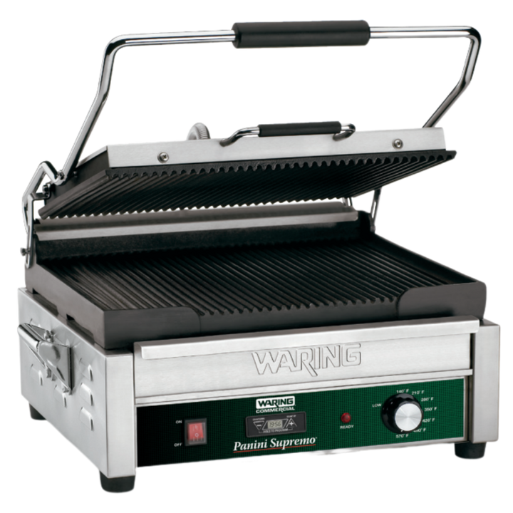 WPG250T Panini Supremo avec minuterie – Grand gril à panini par Waring Commercial