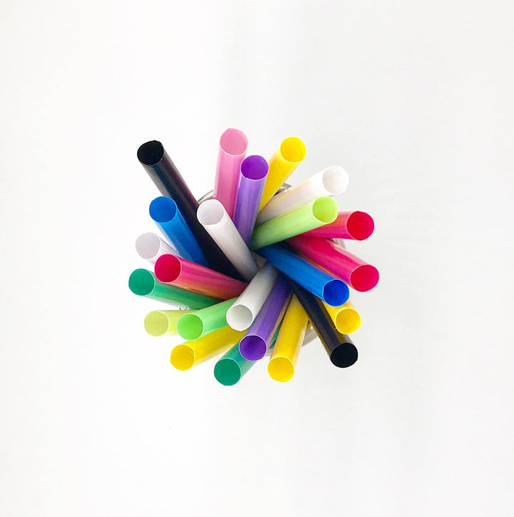 Grandes pailles en plastique Jumbo Bubble Tea Boba, pailles à thé à bulles emballées individuellement - 3500