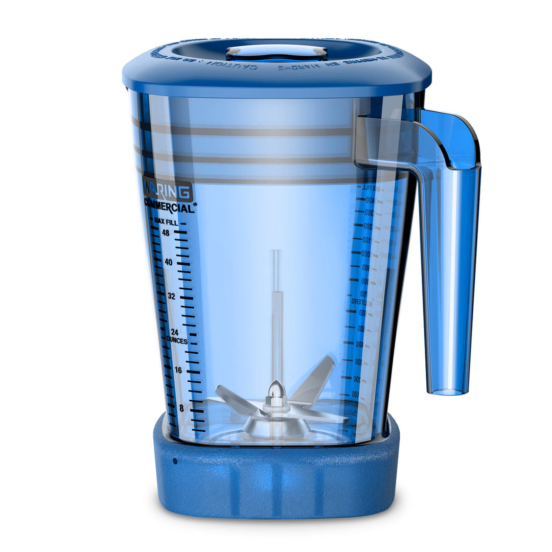CAC93X-06 - Blue 48-oz. BPA-Free Copolyester Container Complete with Blade & Lid— MX Series