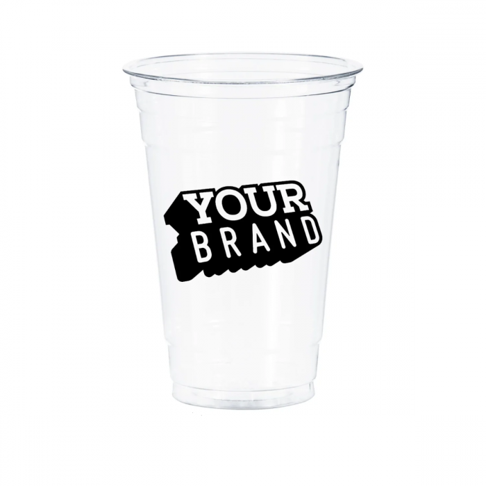 20 oz Custom Printed PET Cold Cups - 1,000/cs - Free Shipping