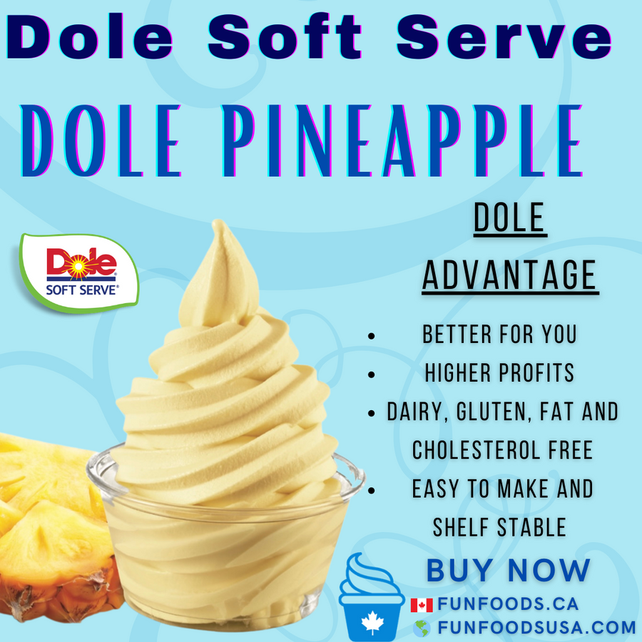 Dole Pineapple Soft Serve Mix - 4.4 Lbs. Bag - Case (4 X 4.4lb Bags)