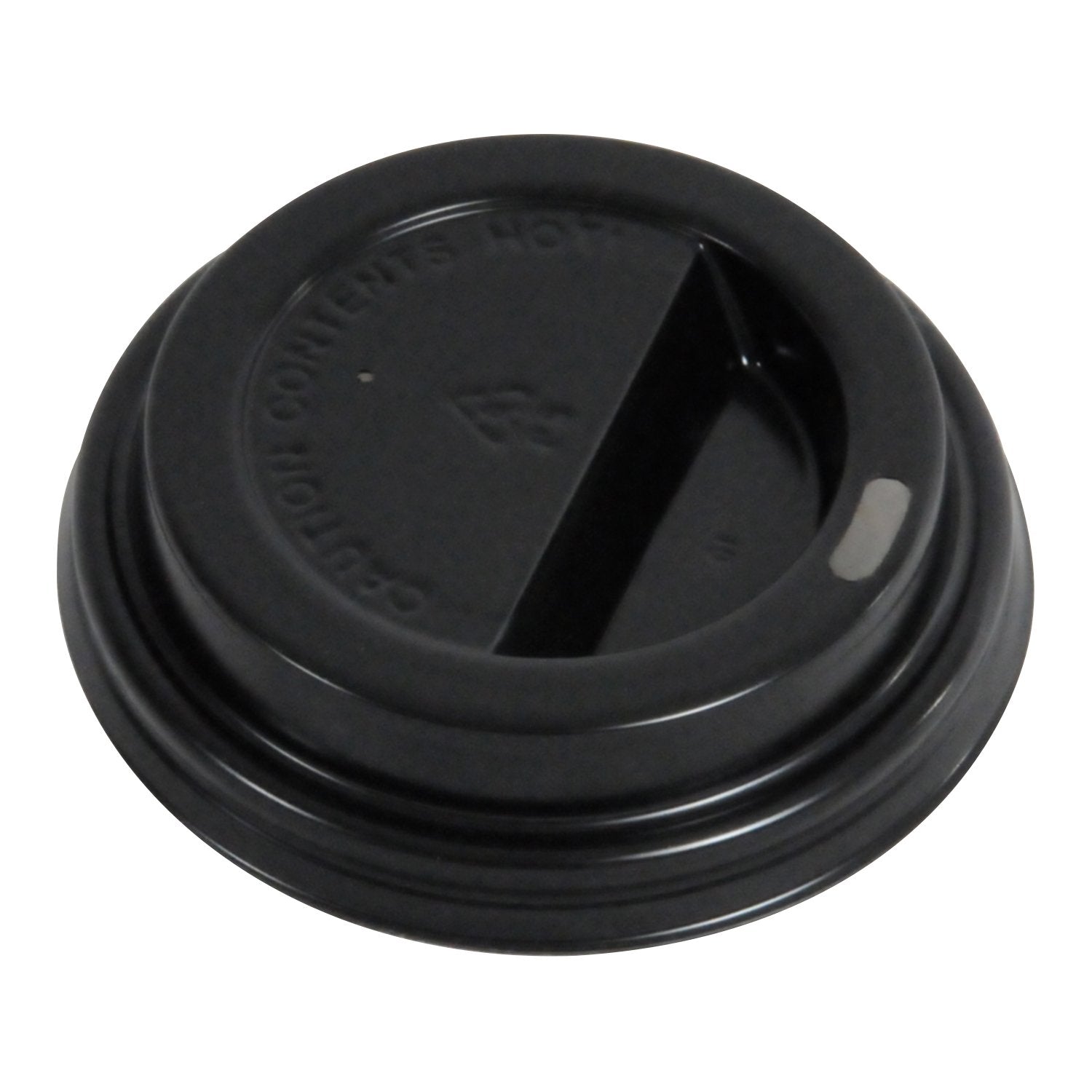 80mm Black Dome HOT LID for 8 oz hot cups. 1000 lids