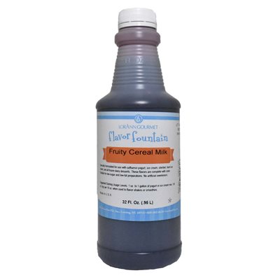 Fontaine à saveur de lait de céréales fruitées - Bouteille de 32 oz