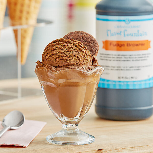 Fontaine à saveur de chocolat Fudge Brownie - Bouteille de 32 oz