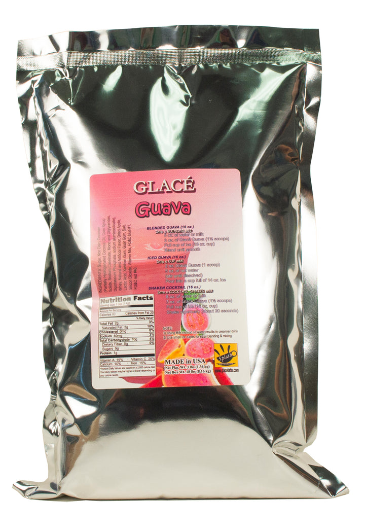 Goyave Mélange 4 en 1 pour Bubble Tea, Smoothies, Lattes et Frappes, 3 lbs. Sac (caisse 6 x 3 livres. Sacs) - Fabriqué aux États-Unis