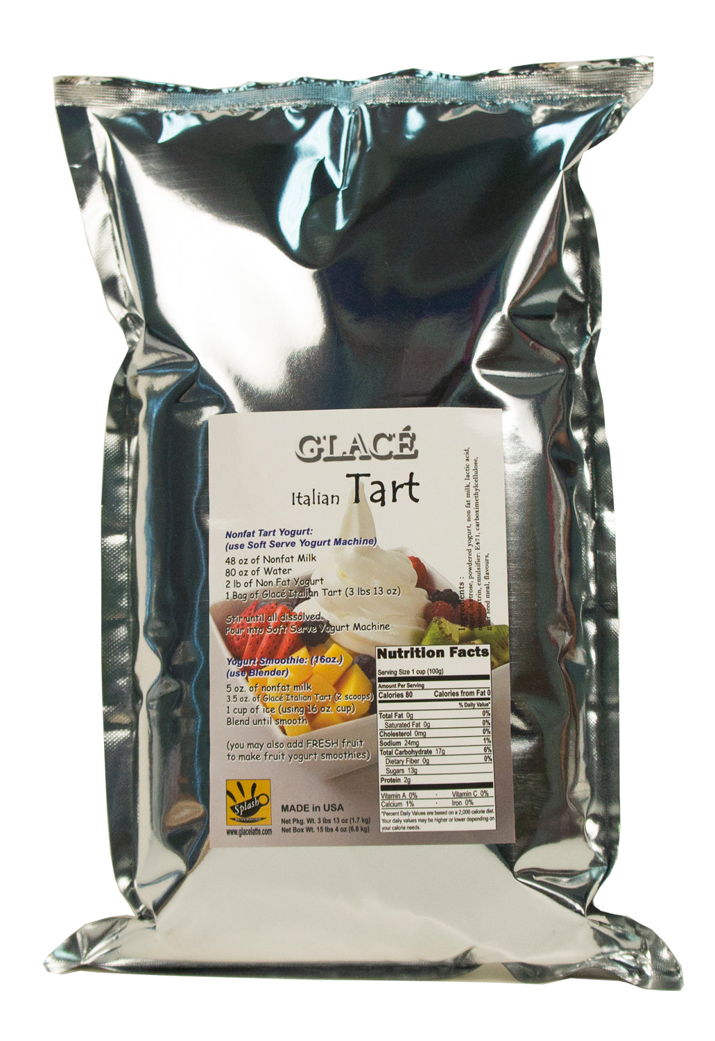 Yogurt Bliss - Mélange de yogourt glacé à la tarte sucrée à l'italienne (alias Dream Yogurt pour les amateurs de yogourt sucré), 3 lb 13 oz par sac.