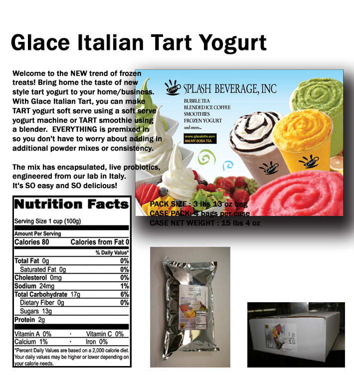 Frozen Yogurt Mix - Plain Tart - 96136-F (1 - 3lb Bag)