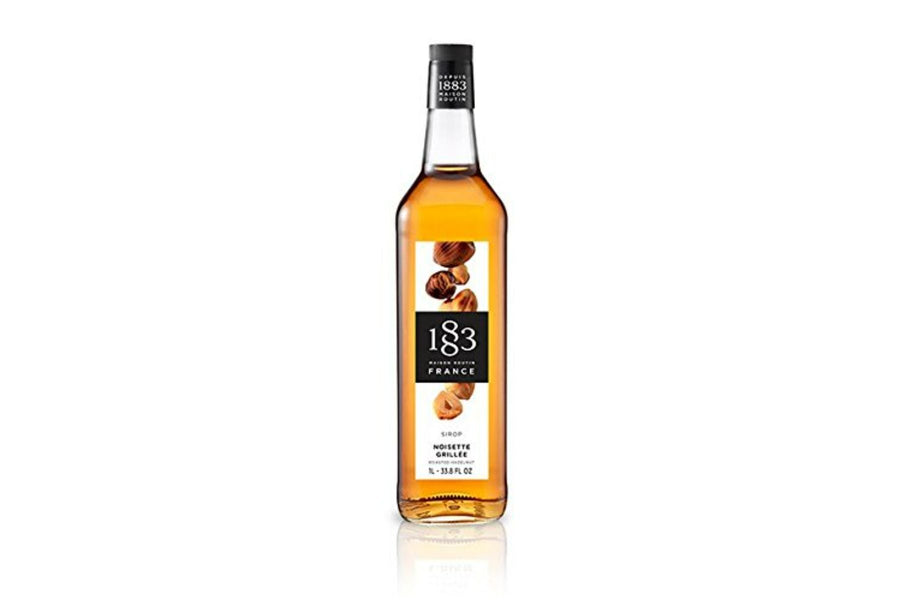 1883 Maison Routin Premium Syrup - 6 x 1L Pet-Plastic Bottles  - Roasted Hazelnut