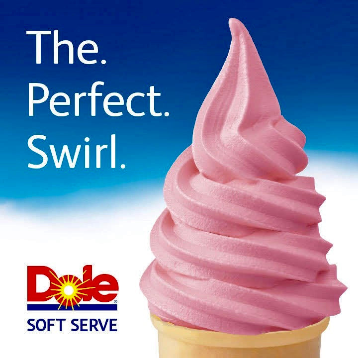 Dole Strawberry Soft Serve Mix - 4,4 livres Sac - Caisse (4 sacs de 4,4 lb)