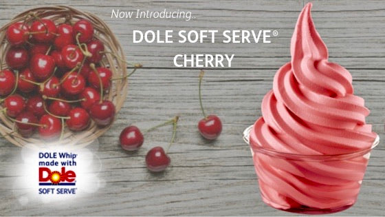 Dole Cherry Soft Serve Mix - 4,4 livres Sac - Caisse (4 sacs de 4,4 lb)