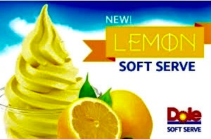 Dole Lemon Soft Serve Mix - 4.4 Lbs. Bag - Case (4 X 4.4lb Bags)